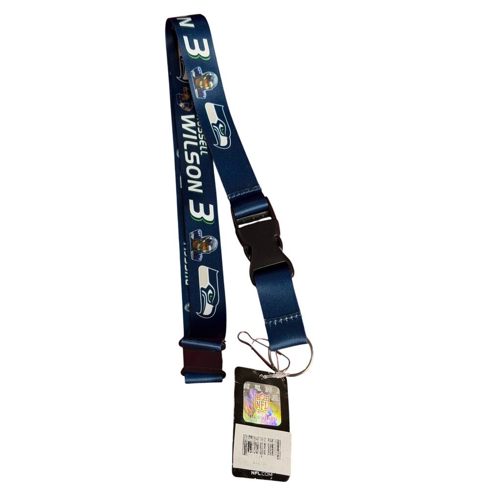 Seattle Seahawks Russel Wilson breakaway lanyard